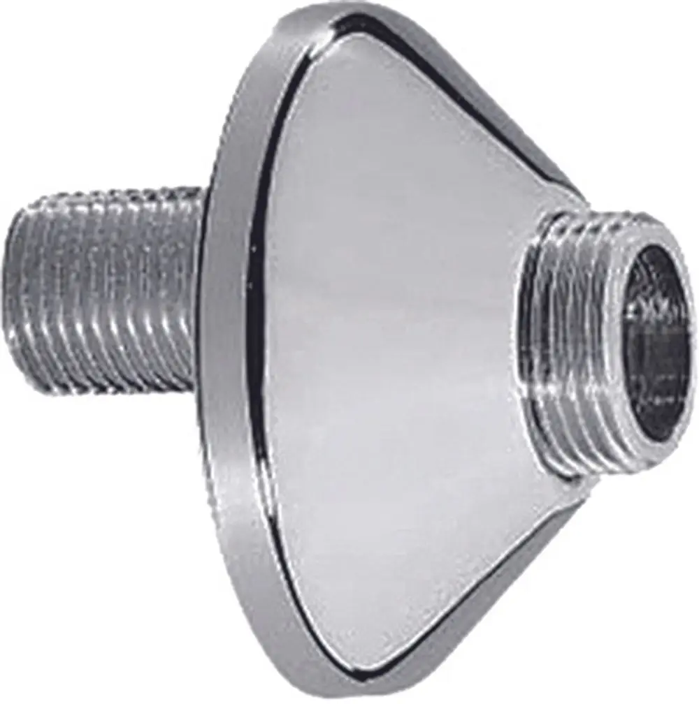 S-Anschluss aus Chrom mit einem gewindeten Anschluss. Produkt gehört zur Marke Ideal Standard.